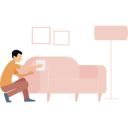 پیش‌نمایش فایل boy-cleaning-sofa-9372501 از پک نظافت‌چی و خانه‌دار