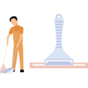 پیش‌نمایش فایل boy-putting-garbage-in-dust-pan-9383792 از پک نظافت‌چی و خانه‌دار