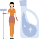 پیش‌نمایش فایل female-housekeeper-standing-9383756 از پک نظافت‌چی و خانه‌دار