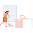 پیش‌نمایش فایل female-maid-cleaning-floor-9372485 از پک نظافت‌چی و خانه‌دار