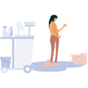 پیش‌نمایش فایل girl-cleaning-floor-with-mop-9372463 از پک نظافت‌چی و خانه‌دار