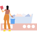 پیش‌نمایش فایل girl-cleaning-room-9383753 از پک نظافت‌چی و خانه‌دار