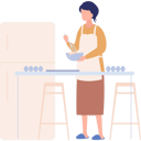 پیش‌نمایش فایل girl-cooking-9372457 از پک نظافت‌چی و خانه‌دار