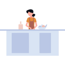 پیش‌نمایش فایل girl-in-kitchen-9372497 از پک نظافت‌چی و خانه‌دار