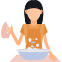 پیش‌نمایش فایل girl-pouring-detergent-into-tub-9383782 از پک نظافت‌چی و خانه‌دار
