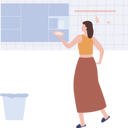 پیش‌نمایش فایل girl-putting-plates-in-cabinet-9372458 از پک نظافت‌چی و خانه‌دار