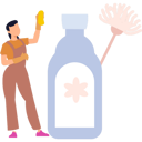 پیش‌نمایش فایل maid-holding-cloth-9383799 از پک نظافت‌چی و خانه‌دار