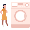 پیش‌نمایش فایل maid-looking-at-washing-machine-9383762 از پک نظافت‌چی و خانه‌دار