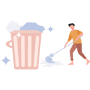 پیش‌نمایش فایل young-boy-sweeping-floor-9372482 از پک نظافت‌چی و خانه‌دار