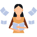 پیش‌نمایش فایل young-girl-holding-book-9383778 از پک نظافت‌چی و خانه‌دار