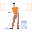 پیش‌نمایش فایل young-man-cleaning-floor-with-vacuum-cleaner-9372469 از پک نظافت‌چی و خانه‌دار