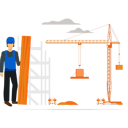 پیش‌نمایش فایل engineer-standing-at-construction-site-9400862 از پک ساختمان‌سازی