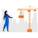 پیش‌نمایش فایل girl-walking-towards-crane-9401039 از پک ساختمان‌سازی