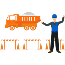 پیش‌نمایش فایل worker-directing-truck-9400868 از پک ساختمان‌سازی