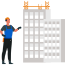 پیش‌نمایش فایل worker-standing-near-building-9400856 از پک ساختمان‌سازی