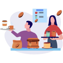 پیش‌نمایش فایل boy-and-girl-holding-coffee-9490010 از پک فرهنگ قهوه