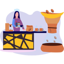 پیش‌نمایش فایل e-waitress-carrying-tray-of-coffee-9489968 از پک فرهنگ قهوه