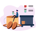 پیش‌نمایش فایل girl-holding-coffee-paper-cup-9489996 از پک فرهنگ قهوه