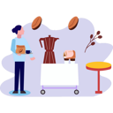 پیش‌نمایش فایل girl-holding-tray-of-coffee-9489966 از پک فرهنگ قهوه
