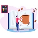 پیش‌نمایش فایل girl-looking-at-cup-of-coffee-9490009 از پک فرهنگ قهوه