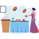پیش‌نمایش فایل girl-putting-cup-of-coffee-on-table-9489922 از پک فرهنگ قهوه