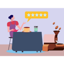 پیش‌نمایش فایل girl-rating-coffee-9490008 از پک فرهنگ قهوه