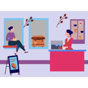 پیش‌نمایش فایل girls-talking-in-cafe-9489988 از پک فرهنگ قهوه
