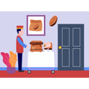 پیش‌نمایش فایل male-waiter-carrying-coffee-trolley-9489919 از پک فرهنگ قهوه