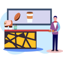 پیش‌نمایش فایل male-waiter-carrying-tray-of-coffee-9489951 از پک فرهنگ قهوه