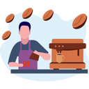 پیش‌نمایش فایل male-waiter-making-coffee-9489972 از پک فرهنگ قهوه