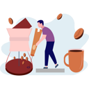 پیش‌نمایش فایل man-grinding-coffee-9489973 از پک فرهنگ قهوه