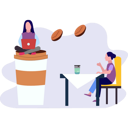 پیش‌نمایش فایل two-girls-drinking-coffee-9489938 از پک فرهنگ قهوه