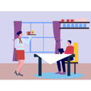 پیش‌نمایش فایل waitress-serving-coffee-9489955 از پک فرهنگ قهوه