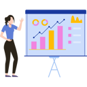 پیش‌نمایش فایل girl-is-giving-a-chart-graph-presentation-9586334 از پک تحقیقات بازار