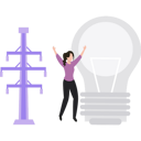 پیش‌نمایش فایل girl-happy-with-bulb-9518434 از پک نگهداری برق
