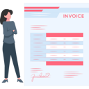 پیش‌نمایش فایل girl-looking-at-invoice-9548719 از پک مالیات