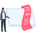پیش‌نمایش فایل girl-looking-at-tax-bill-9549006 از پک مالیات