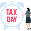 پیش‌نمایش فایل girl-looking-at-tax-day-reminder-9548749 از پک مالیات