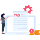پیش‌نمایش فایل girl-looking-at-tax-paper-9549010 از پک مالیات