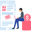 پیش‌نمایش فایل girl-paid-tax-online-on-laptop-9548755 از پک مالیات