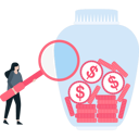 پیش‌نمایش فایل girl-saving-money-in-jar-9548754 از پک مالیات