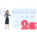 پیش‌نمایش فایل girl-standing-with-calendar-9548990 از پک مالیات