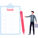 پیش‌نمایش فایل man-looking-at-tax-form-9548763 از پک مالیات