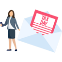 پیش‌نمایش فایل young-girl-has-tax-mail-9548757 از پک مالیات