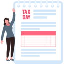 پیش‌نمایش فایل young-girl-looking-at-tax-day-form-9548717 از پک مالیات