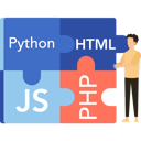 پیش‌نمایش فایل man-has-a-coding-puzzle-9596556 از پک برنامه‌نویس