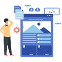 پیش‌نمایش فایل man-is-programming-a-website-9596505 از پک برنامه‌نویس
