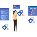 پیش‌نمایش فایل woman-is-doing-coding-management-9596464 از پک برنامه‌نویس
