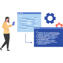 پیش‌نمایش فایل woman-is-doing-software-programming-9596484 از پک برنامه‌نویس