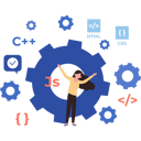 پیش‌نمایش فایل woman-is-managing-the-coding-9596539 از پک برنامه‌نویس